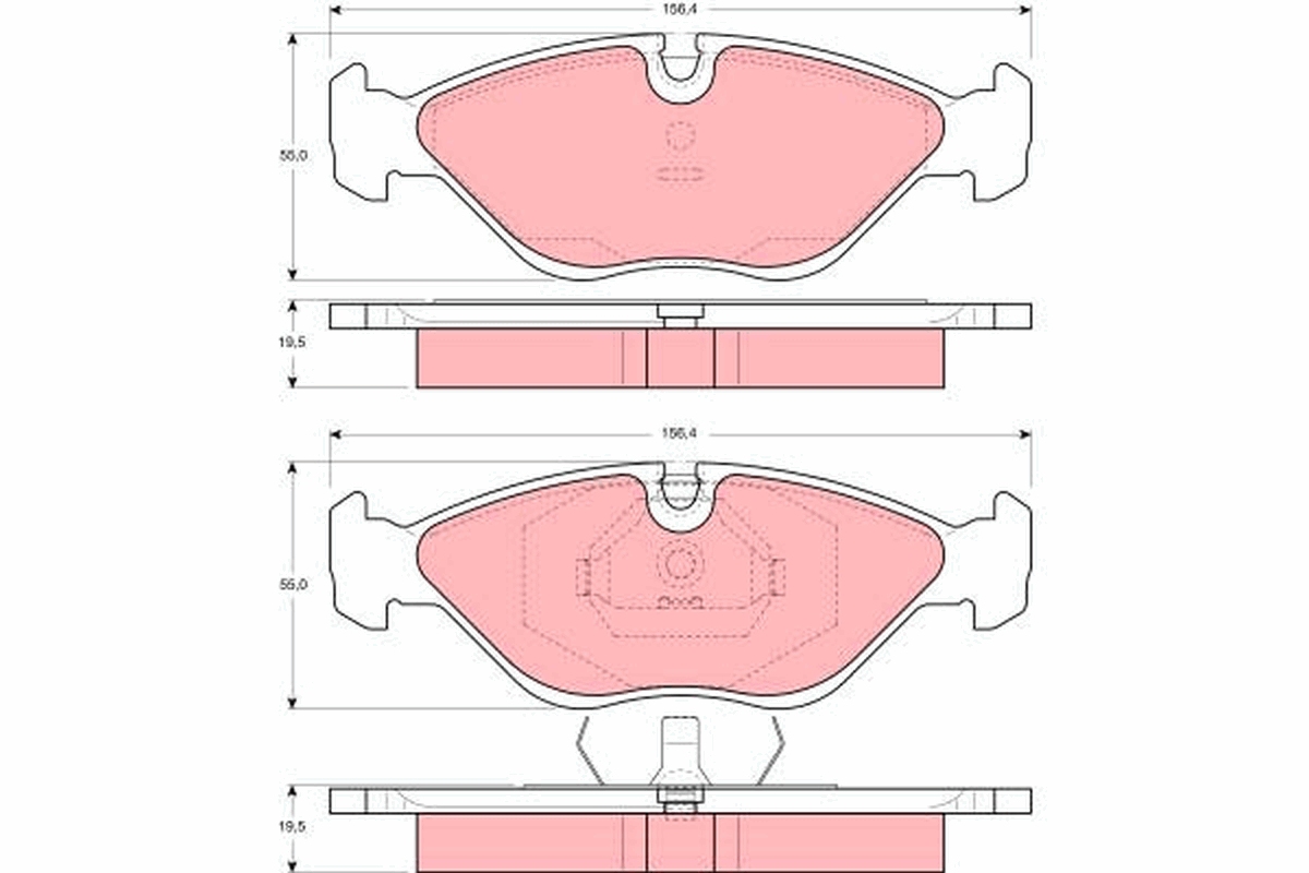 Brake Pad Set, disc brake (Front axle)  Art. GDB969