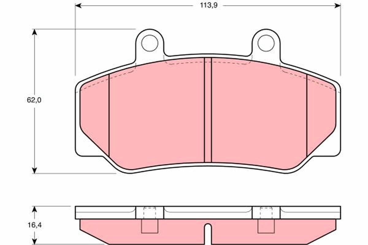 Brake Pad Set, disc brake (Front axle)  Art. GDB970