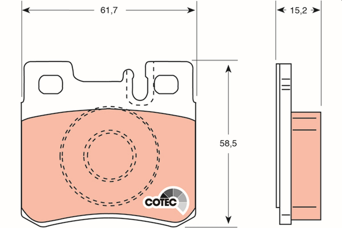 Brake Pad Set, disc brake (Rear axle)  Art. GDB987