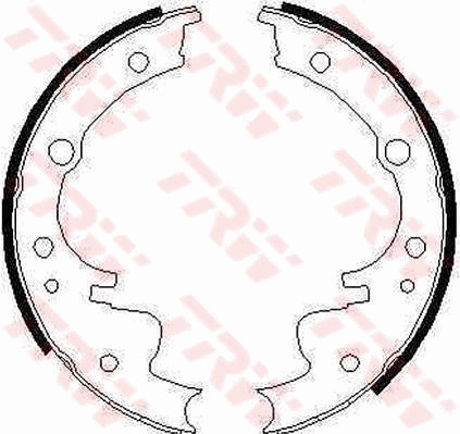 Brake Shoe Set (Rear axle)  Art. GS6220