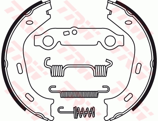 Brake Shoe Set, parking brake  Art. GS8218