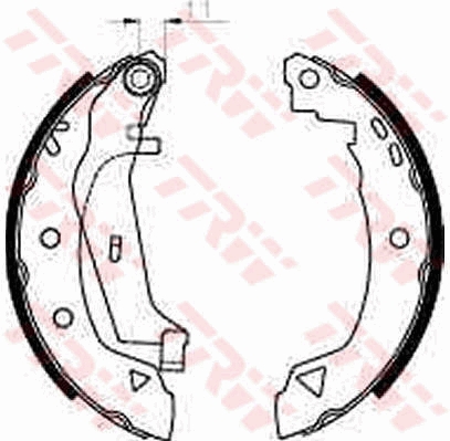 Brake Shoe Set (Rear axle)  Art. GS8240