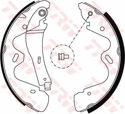 Brake Shoe Set (Rear axle)  Art. GS8483