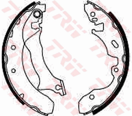 Brake Shoe Set (Rear axle)  Art. GS8536