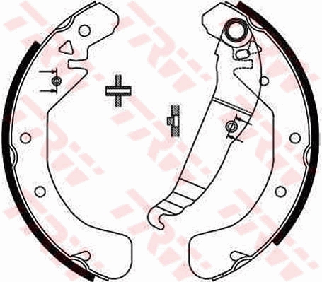 Brake Shoe Set (Rear axle)  Art. GS8637