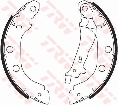 Brake Shoe Set (Rear axle)  Art. GS8655