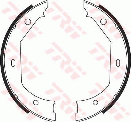 Brake Shoe Set, parking brake  Art. GS8656