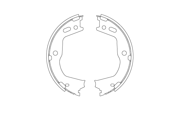 Brake Shoe Set, parking brake  Art. GS8803