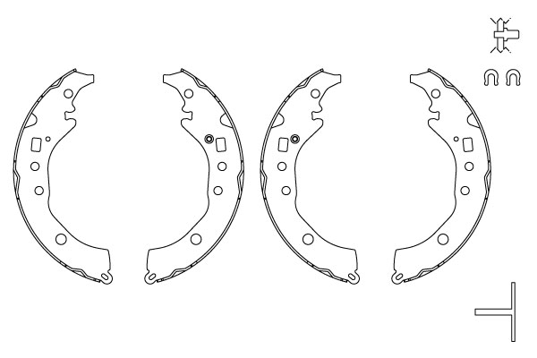 Brake Shoe Set (Rear axle)  Art. GS8867