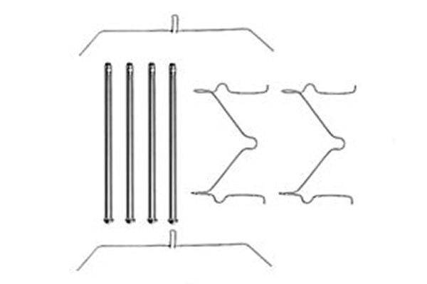 Accessory Kit, disc brake pad (Front axle)  Art. PFK290