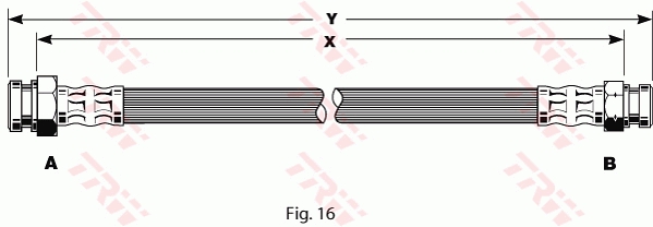 Brake Hose (Rear axle)  Art. PHA135