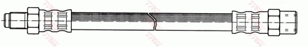 Brake Hose (Rear axle)  Art. PHB445