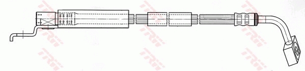 Brake Hose (Forward, left)  Art. PHD401