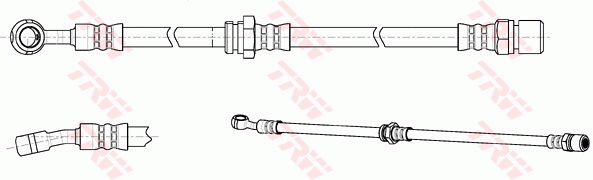 Brake Hose (Front axle, left)  Art. PHD992