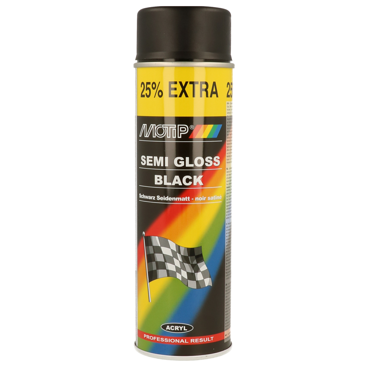 Spray paints, paints and varnishes Spray paint SEMI GLOSS black semi-gloss 500ml (500)  Art. 04001