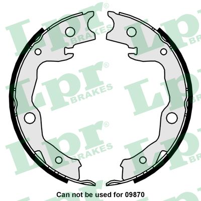 Brake Shoe Set, parking brake  Art. 01034