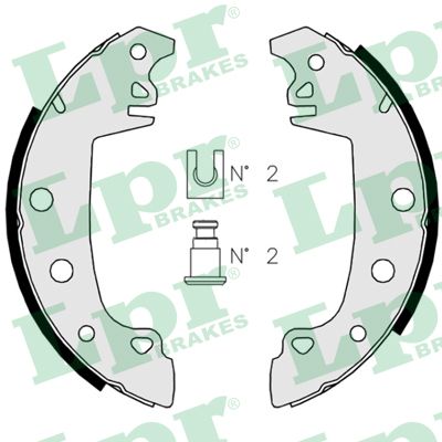 Brake Shoe Set (Rear axle)  Art. 02850