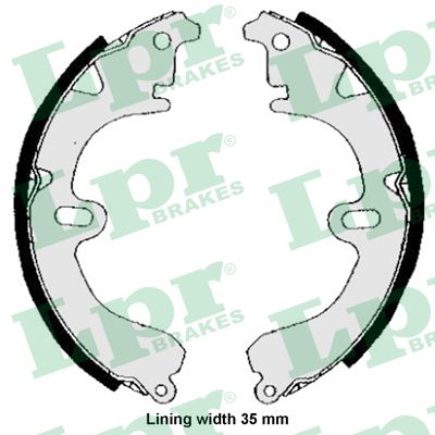 Brake Shoe Set (Rear axle)  Art. 04530