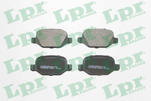 Brake Pad Set, disc brake (Rear axle)  Art. 05P871