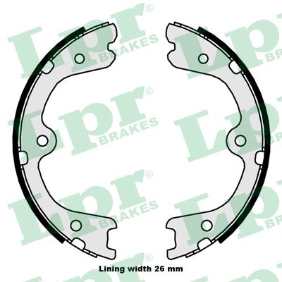 Brake Shoe Set, parking brake  Art. 09880