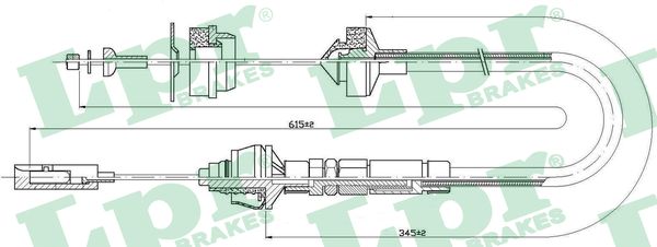 Cable Pull, clutch control (Double cloth)  Art. C0025C