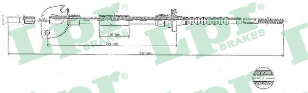 Cable Pull, clutch control (590/300)  Art. C0049C