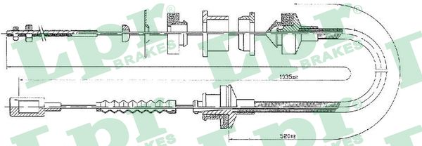 Cable Pull, clutch control (Front axle)  Art. C0057C