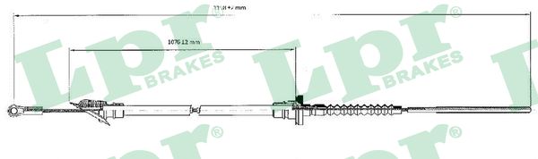 Cable Pull, clutch control (Front axle)  Art. C0062C