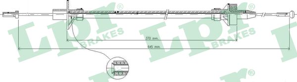 Cable Pull, clutch control (Drum brake)  Art. C0086C