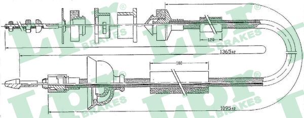 Cable Pull, clutch control (Front axle)  Art. C0170C