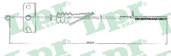 Cable Pull, parking brake (In front)  Art. C0190B