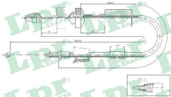 Cable Pull, clutch control (Back, left, Back, right)  Art. C0199C