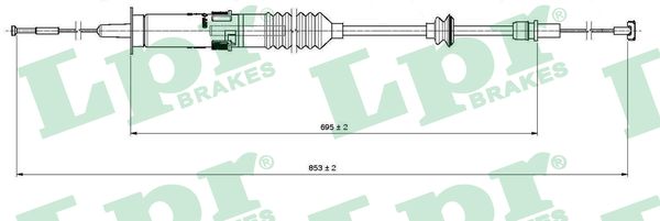 Cable Pull, clutch control (Double cloth)  Art. C0222C