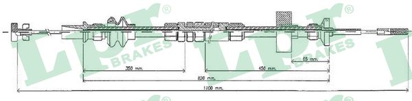 Cable Pull, clutch control (Back, left, Back, right)  Art. C0273C