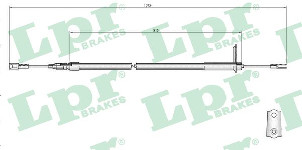 Cable Pull, parking brake (Back, left, Back, right)  Art. C0407B