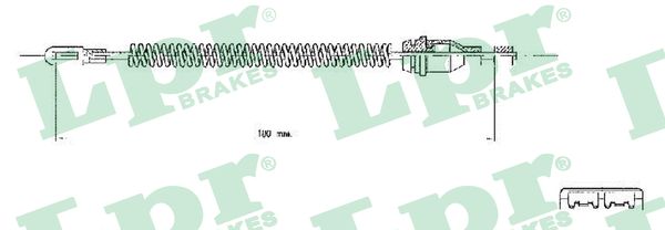 Cable Pull, parking brake (Back, left, Back, right)  Art. C0543B