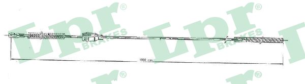 Cable Pull, parking brake (Back, right)  Art. C0548B