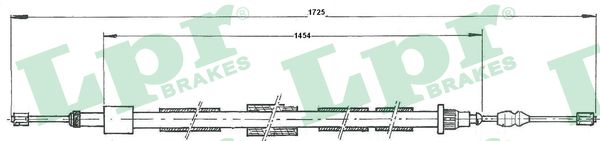 Cable Pull, parking brake (Back, left)  Art. C0615B