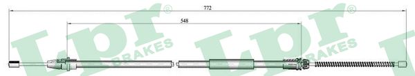 Cable Pull, parking brake (Back, right)  Art. C0639B