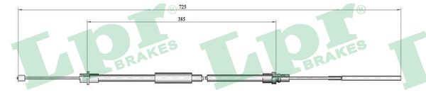 Cable Pull, parking brake (Back, right)  Art. C0650B