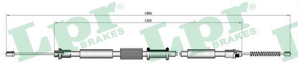 Cable Pull, parking brake (Back, left)  Art. C0658B