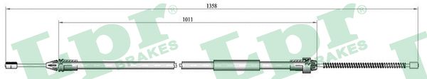 Cable Pull, parking brake (Right)  Art. C0683B