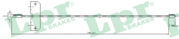 Cable Pull, parking brake (In the middle)  Art. C0751B