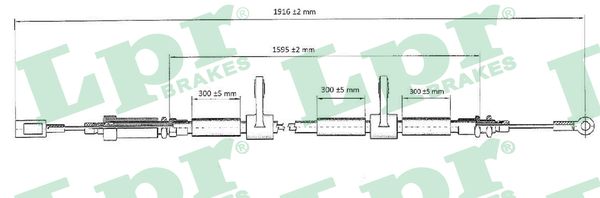 Cable Pull, parking brake (In front)  Art. C0985B