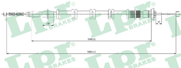 Cable Pull, parking brake (Double cloth)  Art. C1689B