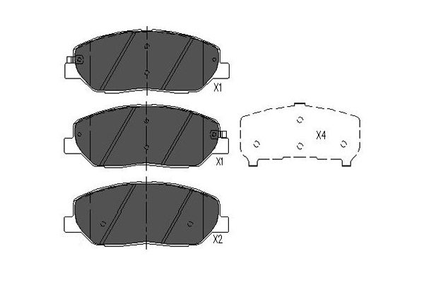 Brake Pad Set, disc brake (Front axle)  Art. KBP3023