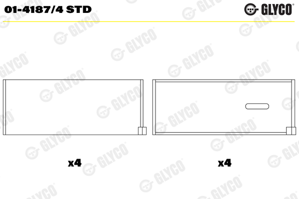 Connecting Rod Bearing  Art. 0141874STD