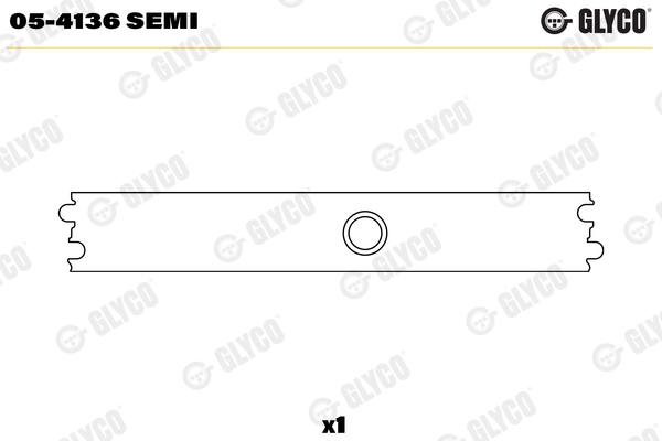 Small End Bushes, connecting rod (Half)  Art. 054136SEMI