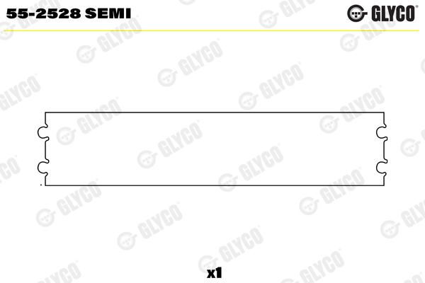 Small End Bushes, connecting rod (Half)  Art. 552528SEMI