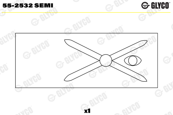 Small End Bushes, connecting rod (Half)  Art. 552532SEMI